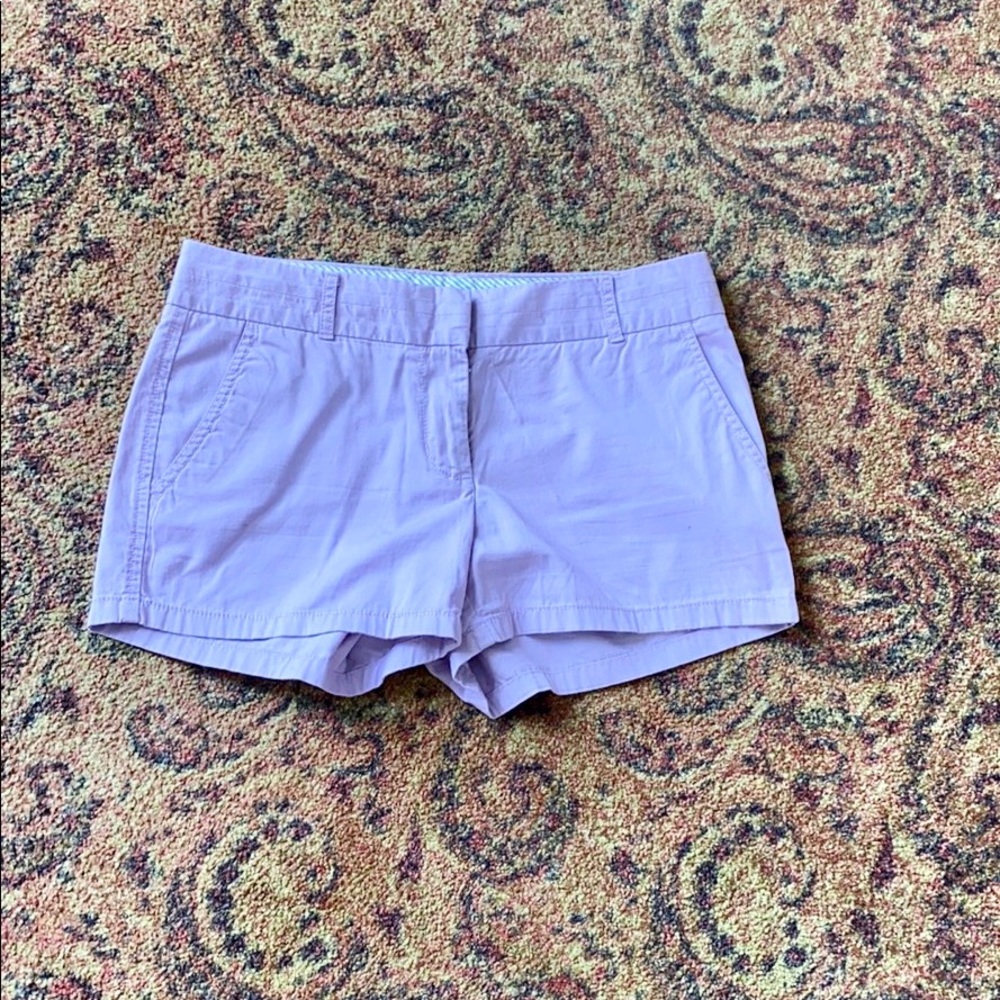 J Crew Purple Chino Shorts